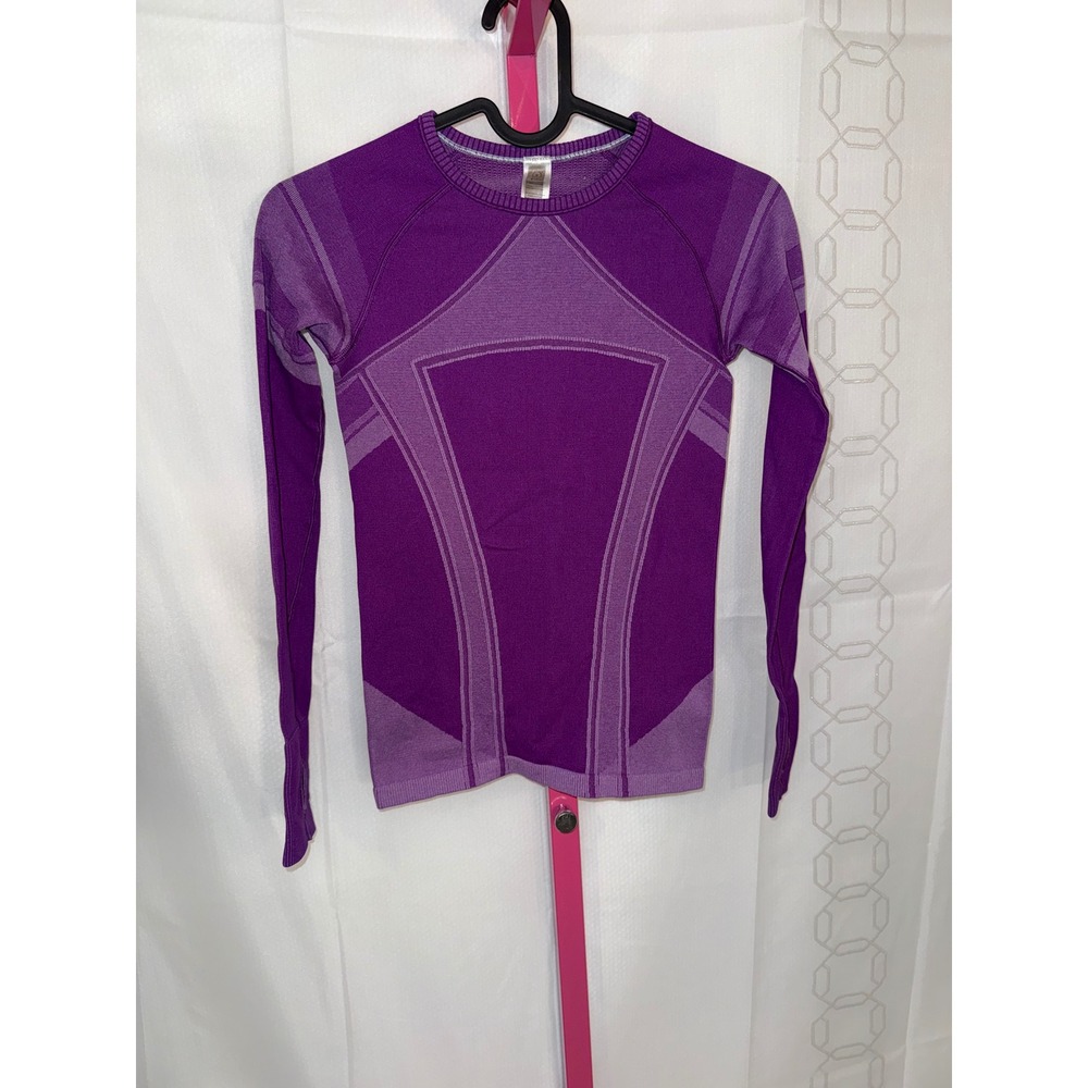 Ivivva by Lululemon Purple‎ Long Sleeve Athletic Top Thumbholes Kids Size 8